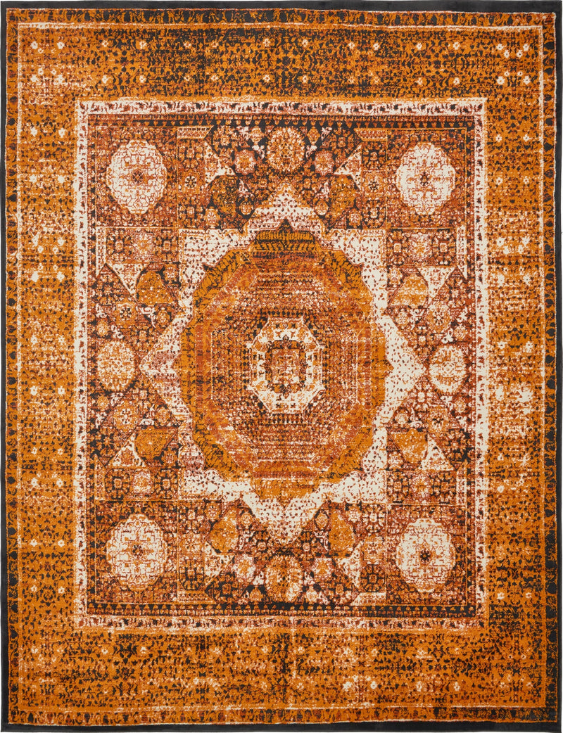 Ankara Elegance Collection Area Rug - Konya (Yellow) Rectangle Yellow Main
