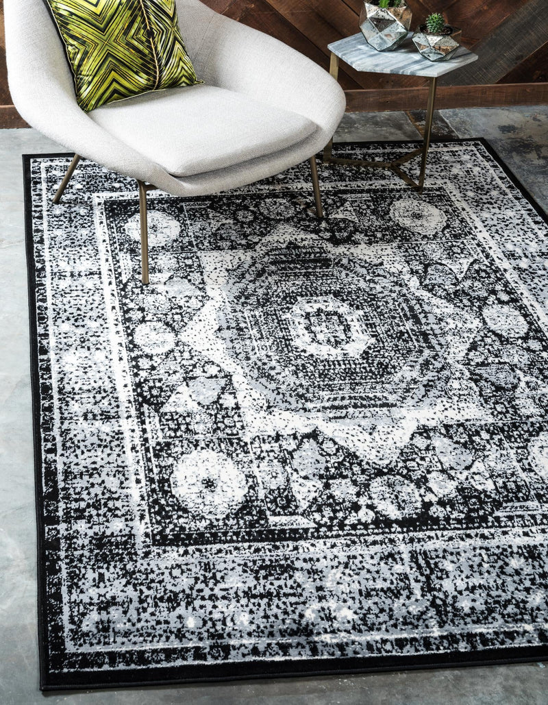 Ankara Elegance Collection Area Rug - Konya (Light Gray) Rectangle Light Gray lifestyle 2