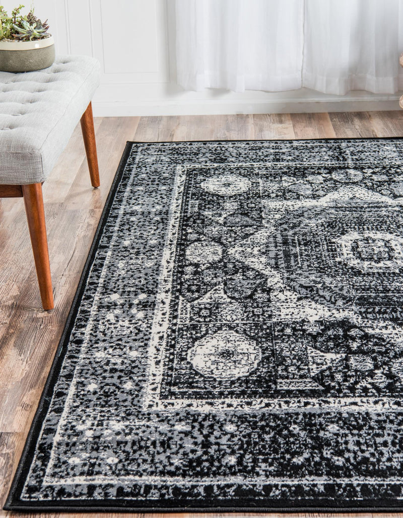 Ankara Elegance Collection Area Rug - Konya (Light Gray) Rectangle Light Gray lifestyle 3