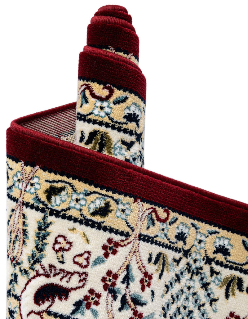 Persian Elegance Collection Area Rug - Kerman (Burgundy) Runner Burgundy lifestyle 36