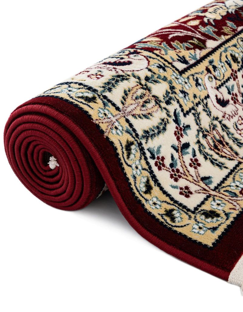Persian Elegance Collection Area Rug - Kerman (Burgundy) Rectangle Burgundy lifestyle 3