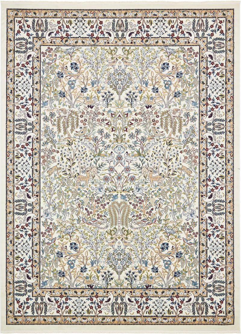 Persian Elegance Collection Area Rug - Kerman (Ivory) Rectangle Ivory Main