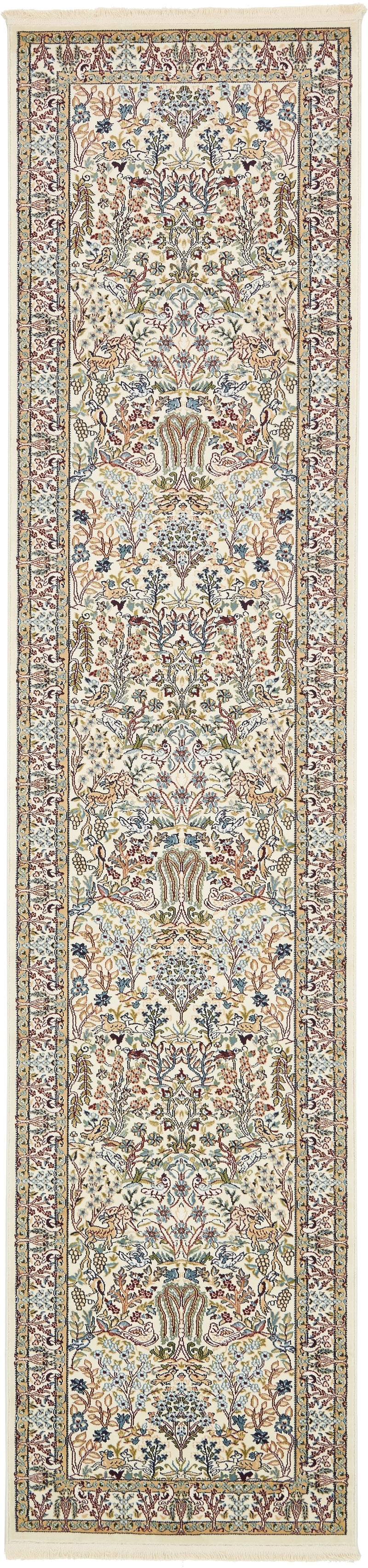 Persian Elegance Collection Area Rug - Kerman (Ivory) Runner Ivory lifestyle 3