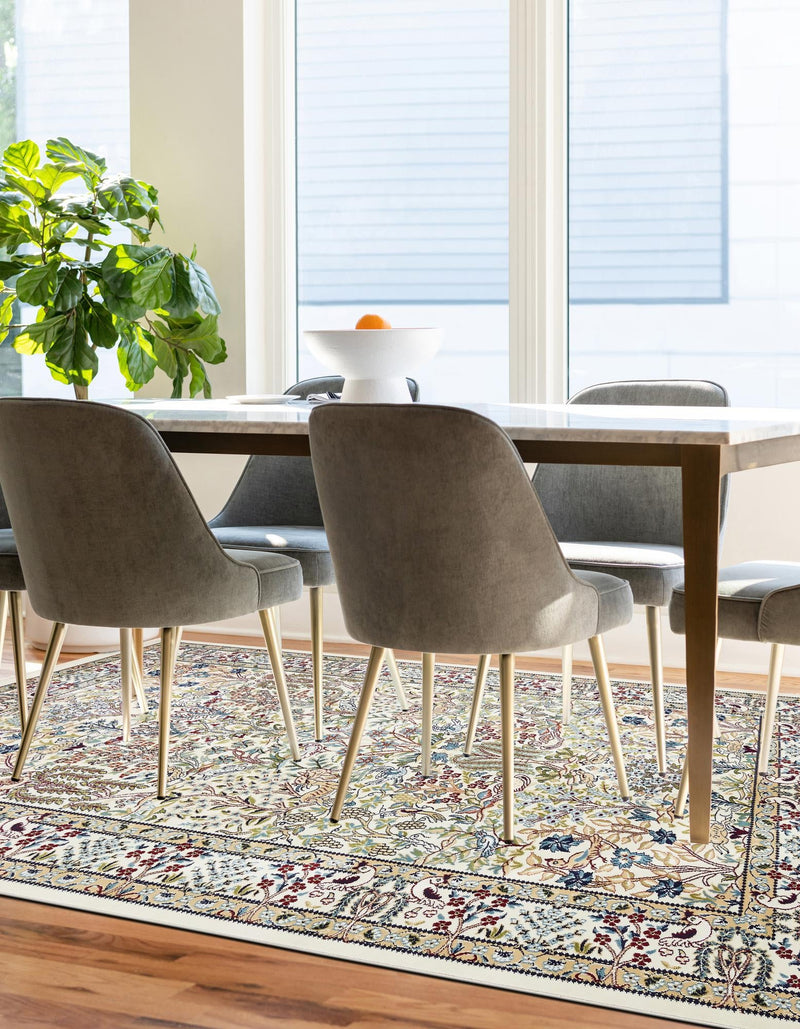Persian Elegance Collection Area Rug - Kerman (Ivory) Rectangle Ivory lifestyle 6