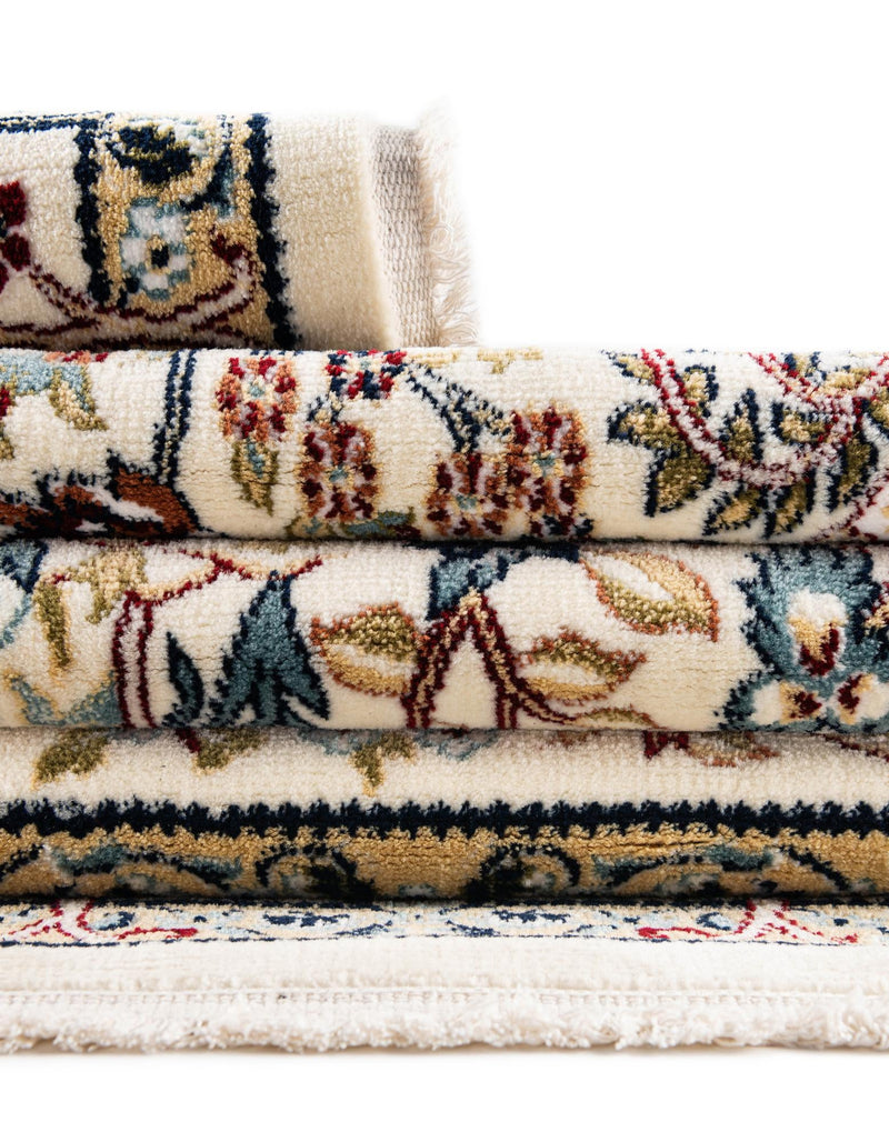 Persian Elegance Collection Area Rug - Kerman (Ivory) Rectangle Ivory lifestyle 16