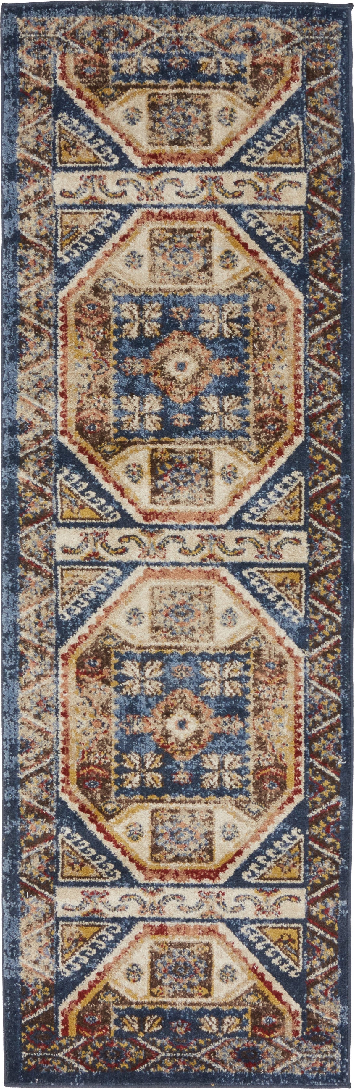 Eden Oasis Collection Area Rug - Utopia Runner Light Blue lifestyle 9