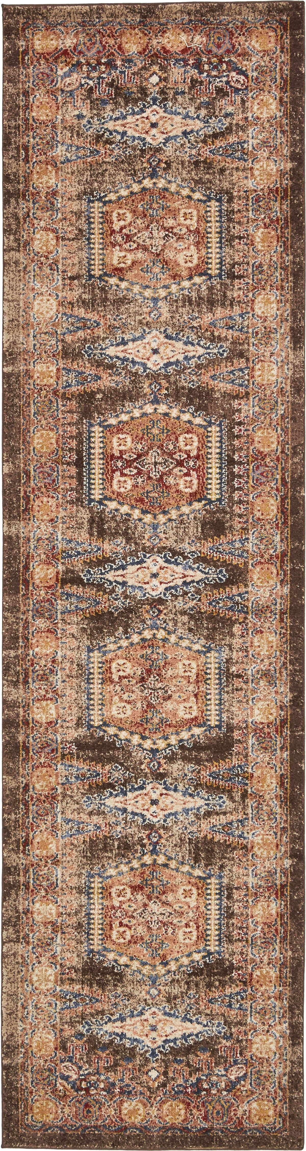 Eden Oasis Collection Area Rug - Refuge (Light Brown) Runner Light Brown lifestyle 4