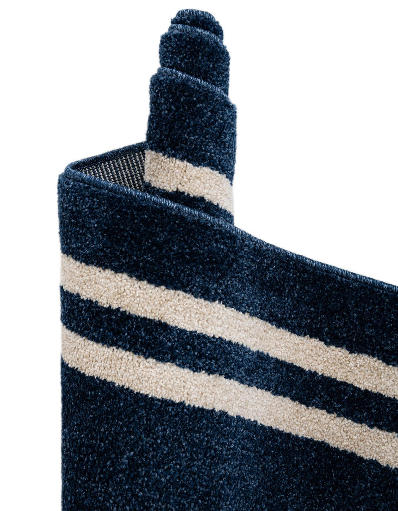 Aegean Labyrinth Collection Area Rug - Rhodes Rectangle Dark Blue lifestyle 31