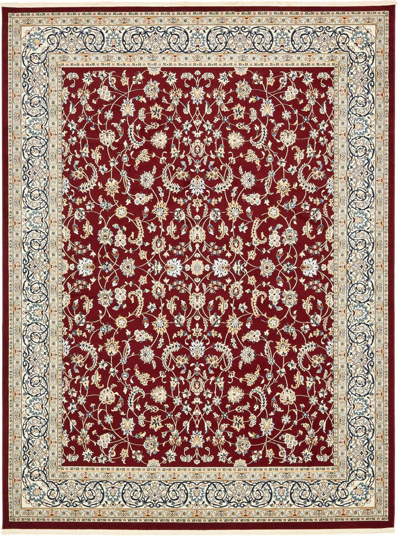 Persian Elegance Collection Area Rug - Ardabil Rectangle Burgundy lifestyle 4