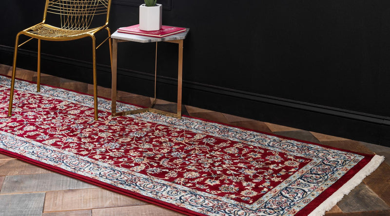 Persian Elegance Collection Area Rug - Ardabil Runner Burgundy lifestyle 50