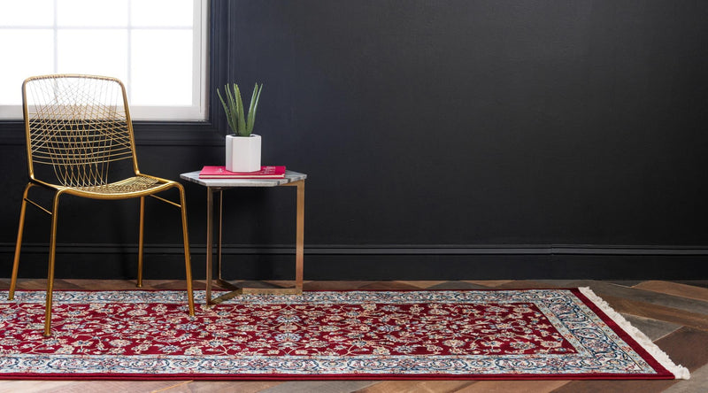 Persian Elegance Collection Area Rug - Ardabil Runner Burgundy lifestyle 54