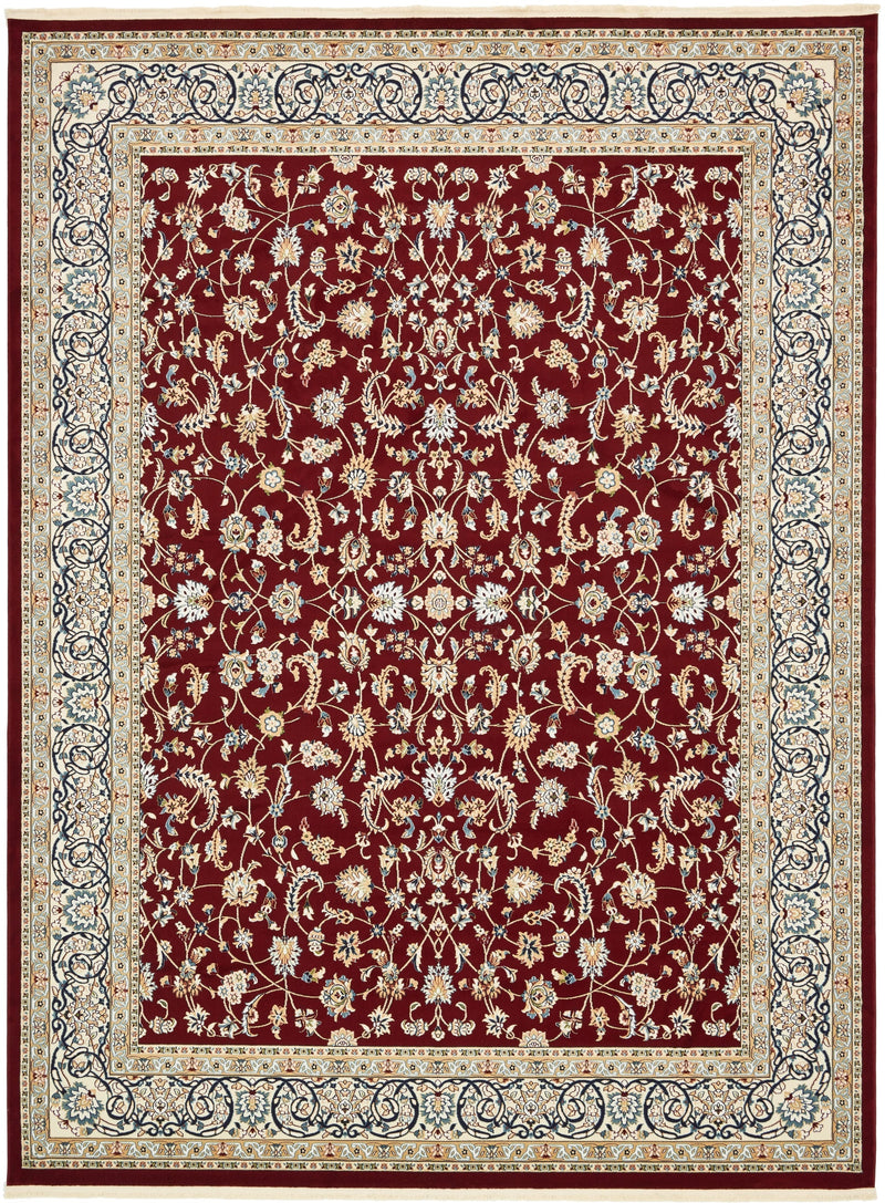 Persian Elegance Collection Area Rug - Ardabil Rectangle Burgundy lifestyle 2