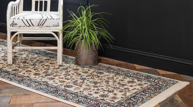 Persian Elegance Collection Area Rug - Ardabil Runner Ivory lifestyle 48