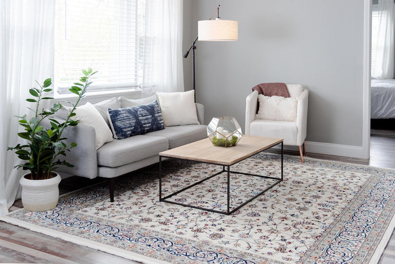 Persian Elegance Collection Area Rug - Ardabil Rectangle Ivory lifestyle 22