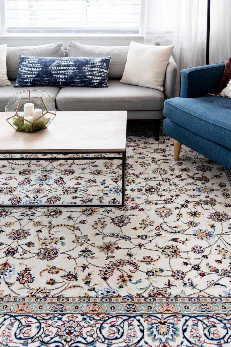Persian Elegance Collection Area Rug - Ardabil Rectangle Ivory lifestyle 23