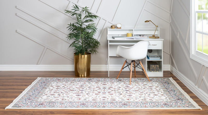 Persian Elegance Collection Area Rug - Ardabil Rectangle Ivory lifestyle 8