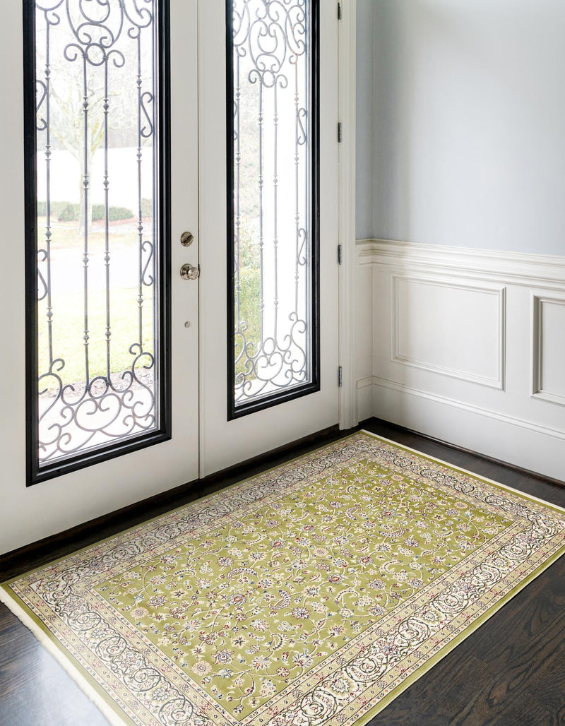 Persian Elegance Collection Area Rug - Ardabil Rectangle Green lifestyle 20