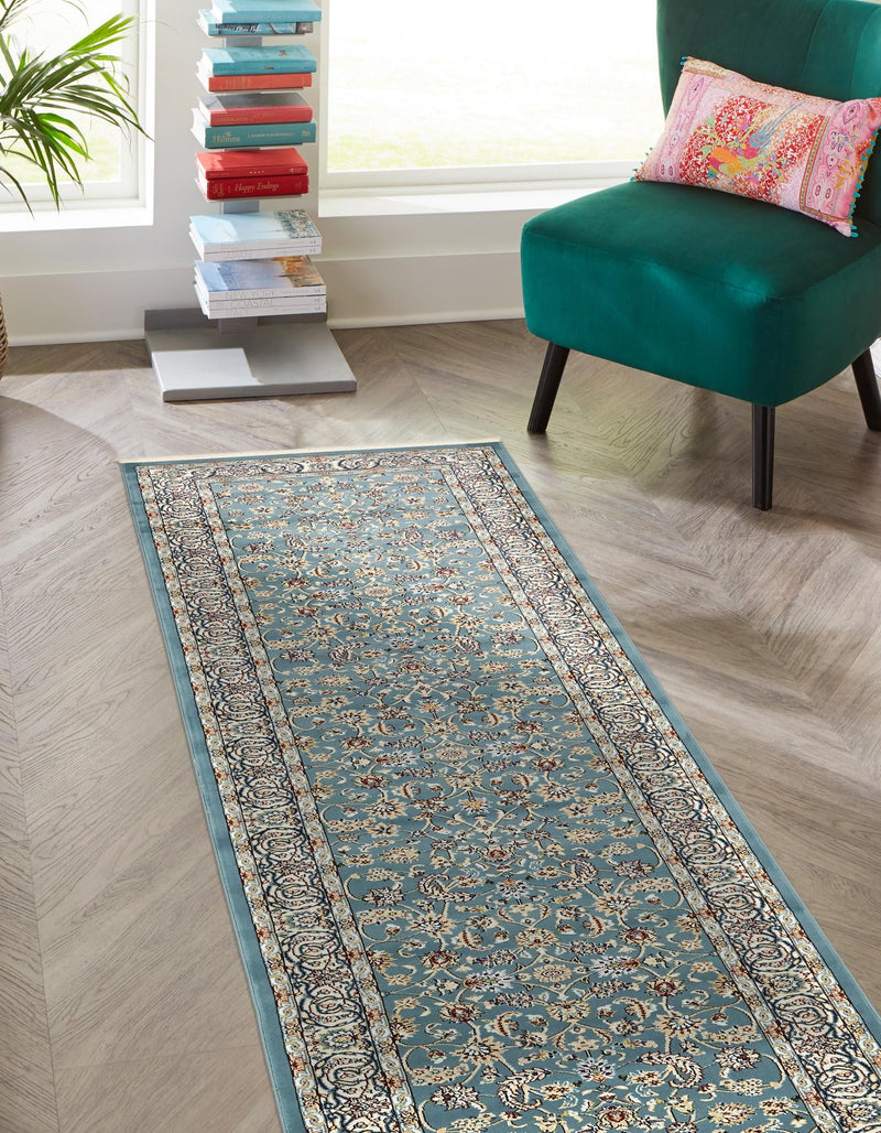 Persian Elegance Collection Area Rug - Ardabil Runner Blue lifestyle 112