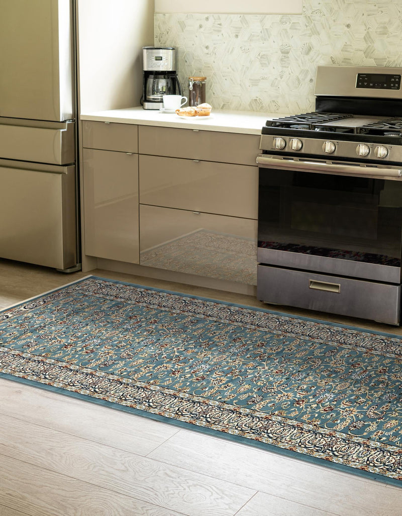 Persian Elegance Collection Area Rug - Ardabil Runner Blue lifestyle 212
