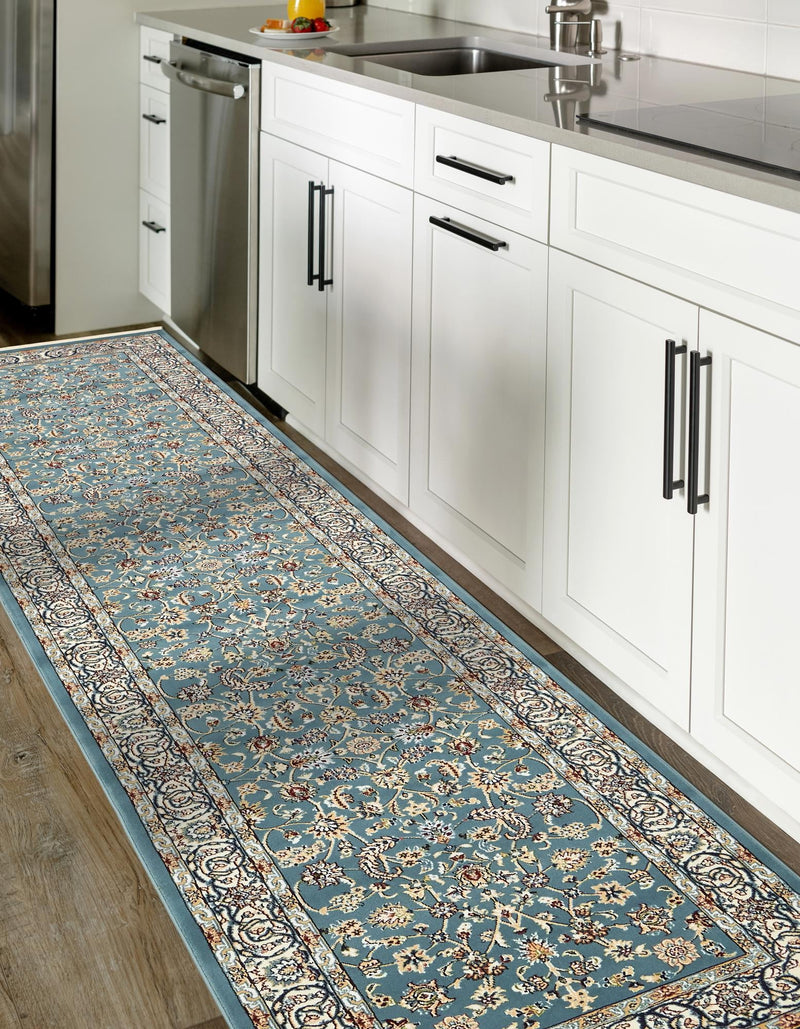 Persian Elegance Collection Area Rug - Ardabil Runner Blue lifestyle 227