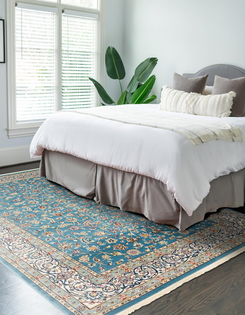 Persian Elegance Collection Area Rug - Ardabil Rectangle Blue lifestyle 21