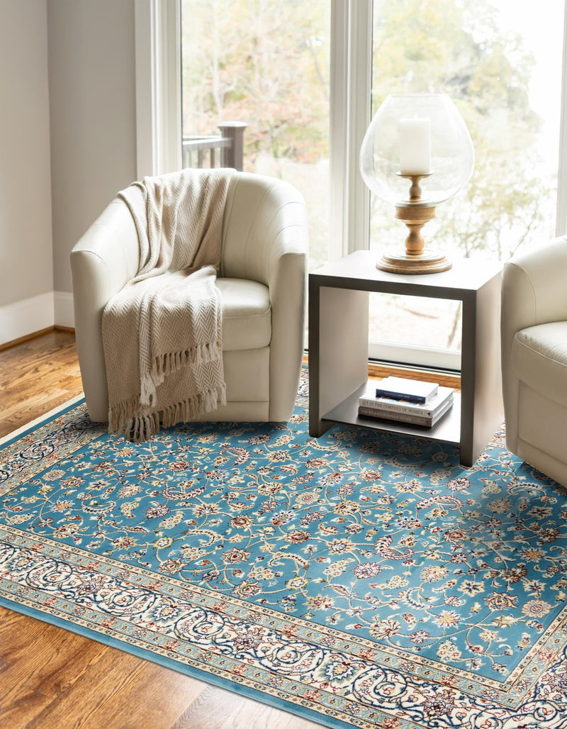 Persian Elegance Collection Area Rug - Ardabil Rectangle Blue lifestyle 27