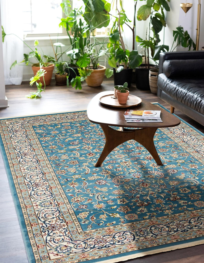 Persian Elegance Collection Area Rug - Ardabil Rectangle Blue lifestyle 33