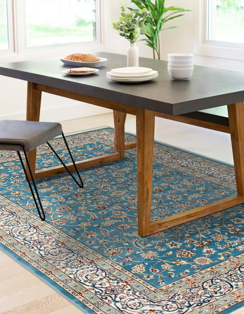 Persian Elegance Collection Area Rug - Ardabil Rectangle Blue lifestyle 45
