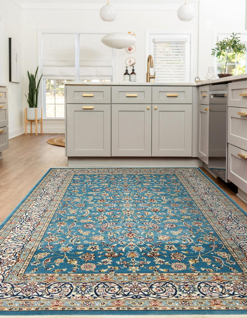 Persian Elegance Collection Area Rug - Ardabil Rectangle Blue lifestyle 51