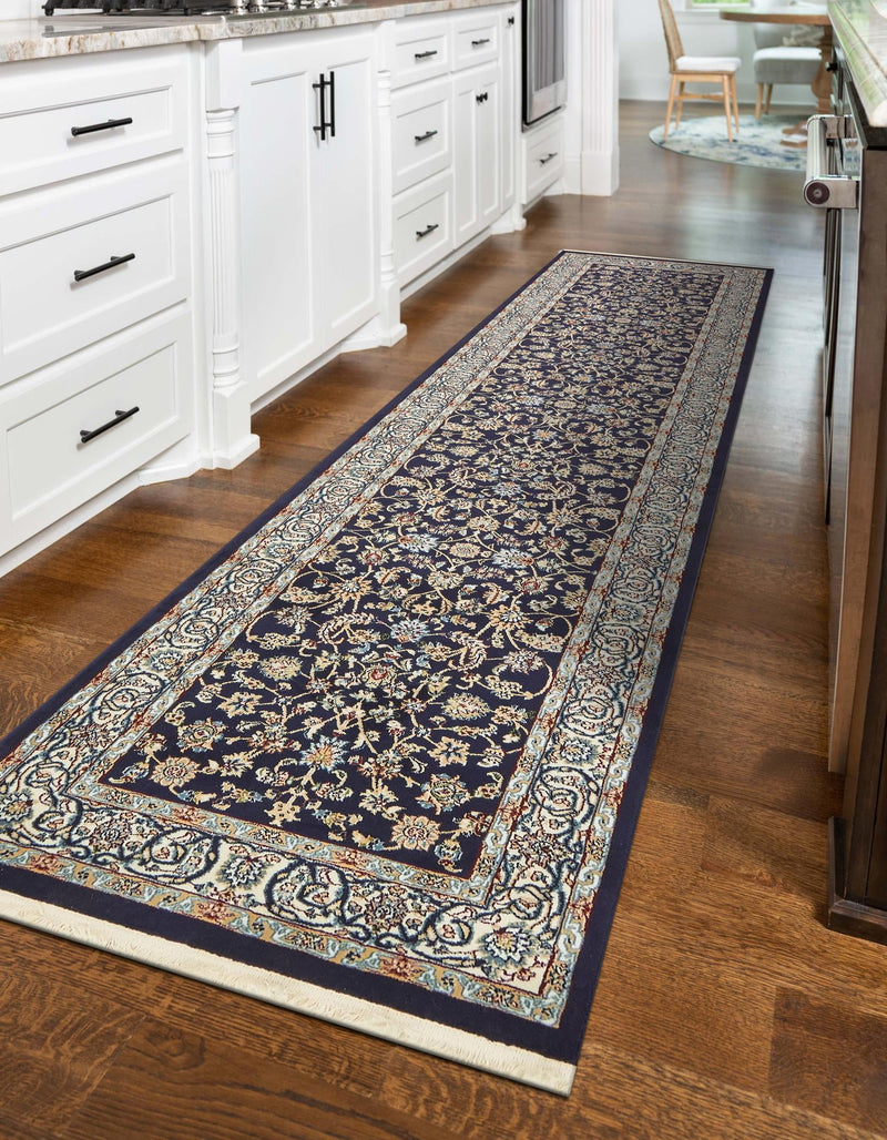 Persian Elegance Collection Area Rug - Ardabil Runner Navy Blue lifestyle 114