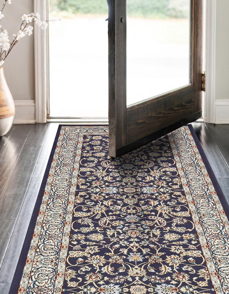 Persian Elegance Collection Area Rug - Ardabil Runner Navy Blue lifestyle 156
