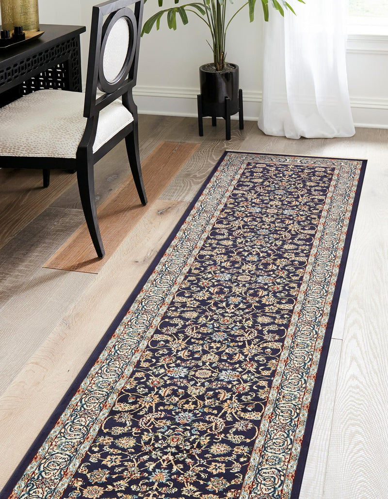 Persian Elegance Collection Area Rug - Ardabil Runner Navy Blue lifestyle 170