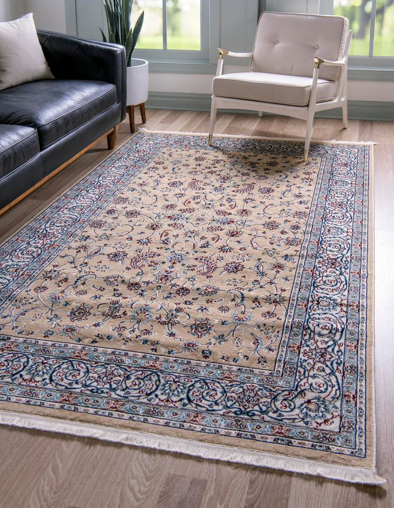 Persian Elegance Collection Area Rug - Ardabil Rectangle Beige lifestyle 5