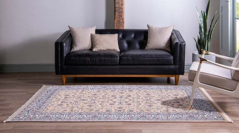 Persian Elegance Collection Area Rug - Ardabil Rectangle Beige lifestyle 9