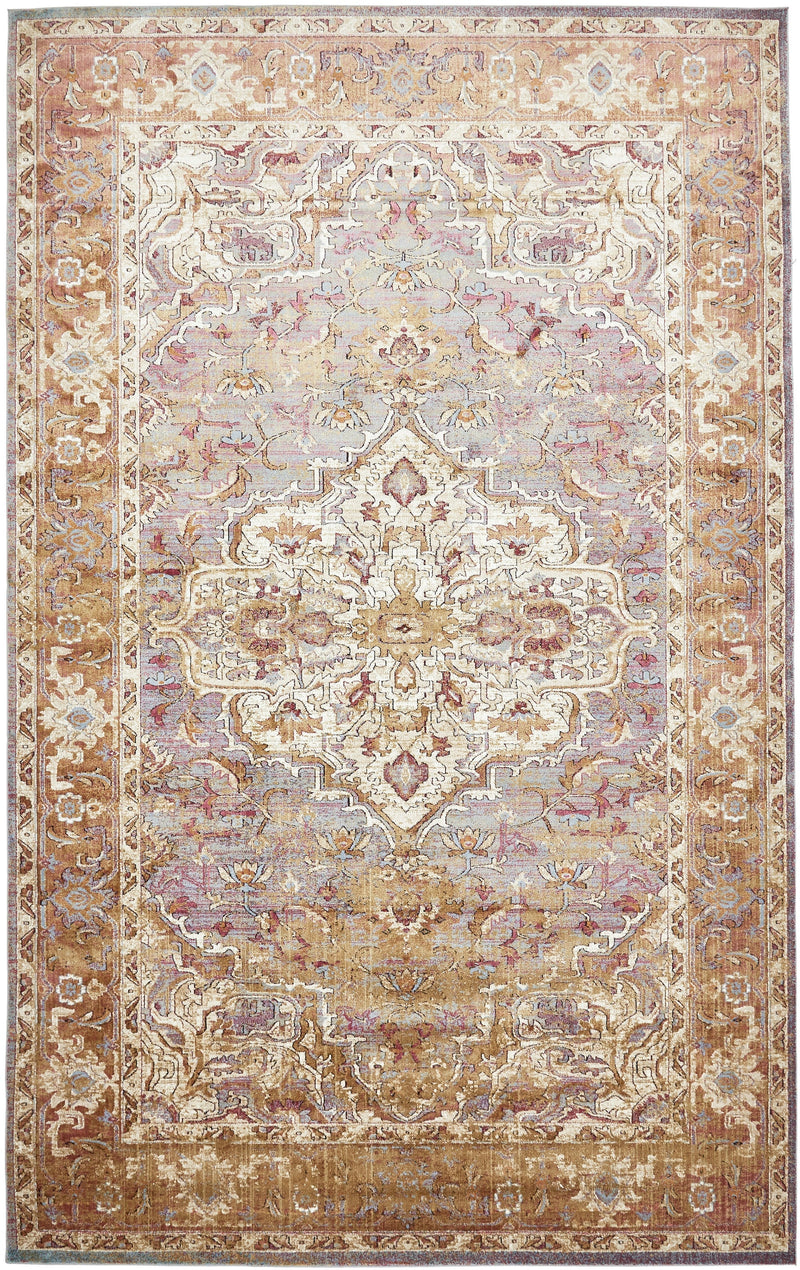 Charleston Elegance Collection Area Rug - Hampton Rectangular Gray Main