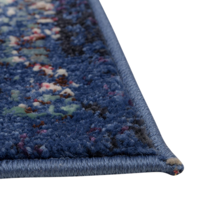 Charleston Elegance Collection Area Rug - Edisto Rectangular Navy Blue lifestyle 17