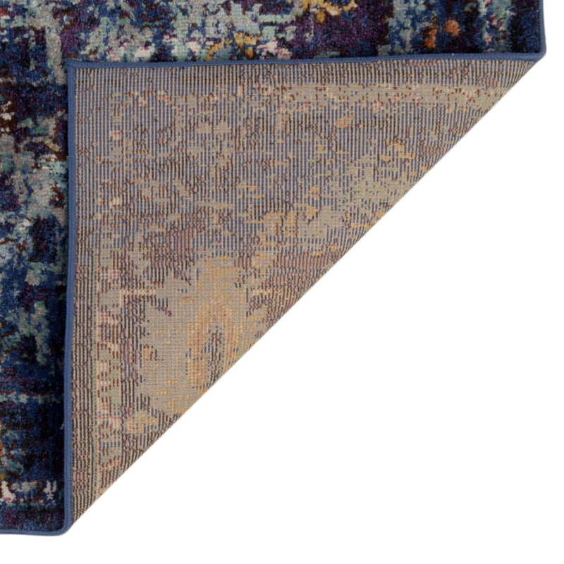 Charleston Elegance Collection Area Rug - Edisto Rectangular Navy Blue lifestyle 21