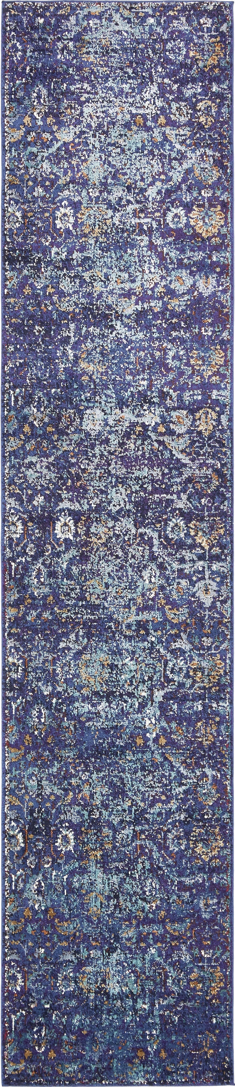 Charleston Elegance Collection Area Rug - Edisto Runner Navy Blue lifestyle 6