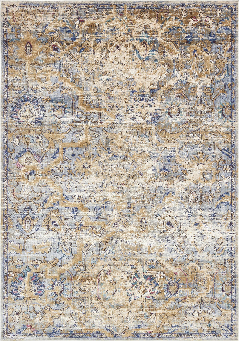 Charleston Elegance Collection Area Rug - Edisto Rectangle Light Blue lifestyle 2