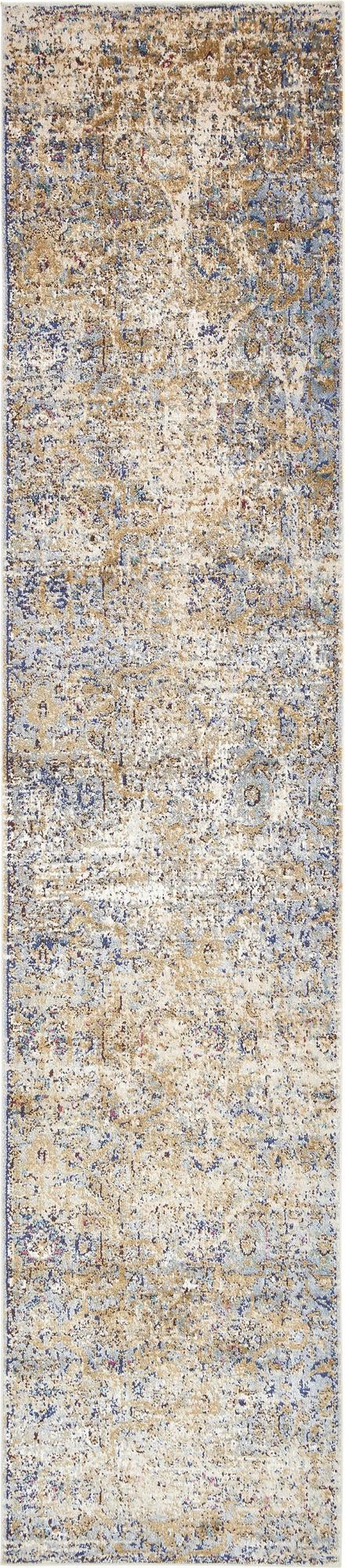 Charleston Elegance Collection Area Rug - Edisto Runner Light Blue lifestyle 7