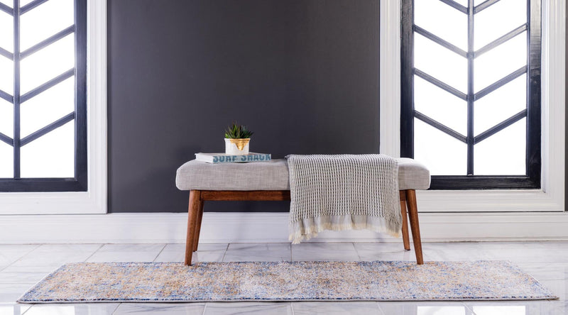 Charleston Elegance Collection Area Rug - Edisto Runner Light Blue lifestyle 27
