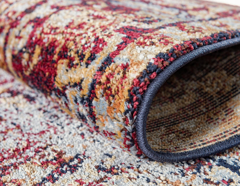 Charleston Elegance Collection Area Rug - Summerville Rectangular Rust Red lifestyle 9