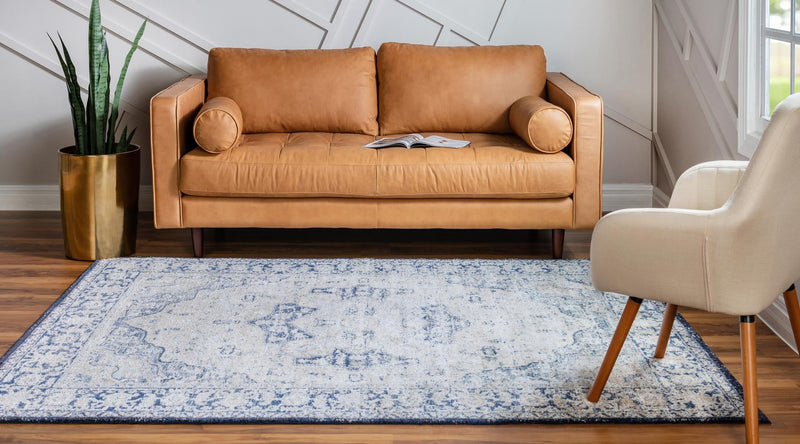 Charleston Elegance Collection Area Rug - Summerville Rectangular Blue lifestyle 20