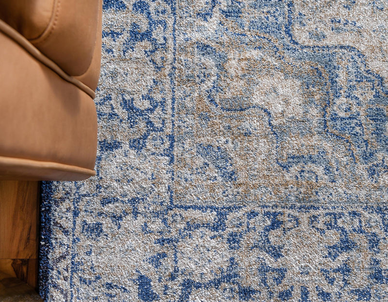 Charleston Elegance Collection Area Rug - Summerville Rectangular Blue lifestyle 27