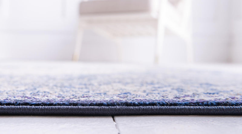Charleston Elegance Collection Area Rug - Summerville Round Blue lifestyle 25