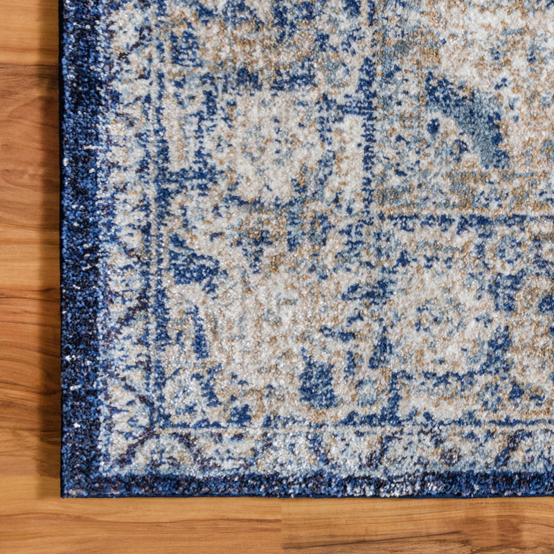 Charleston Elegance Collection Area Rug - Summerville Runner Blue lifestyle 43
