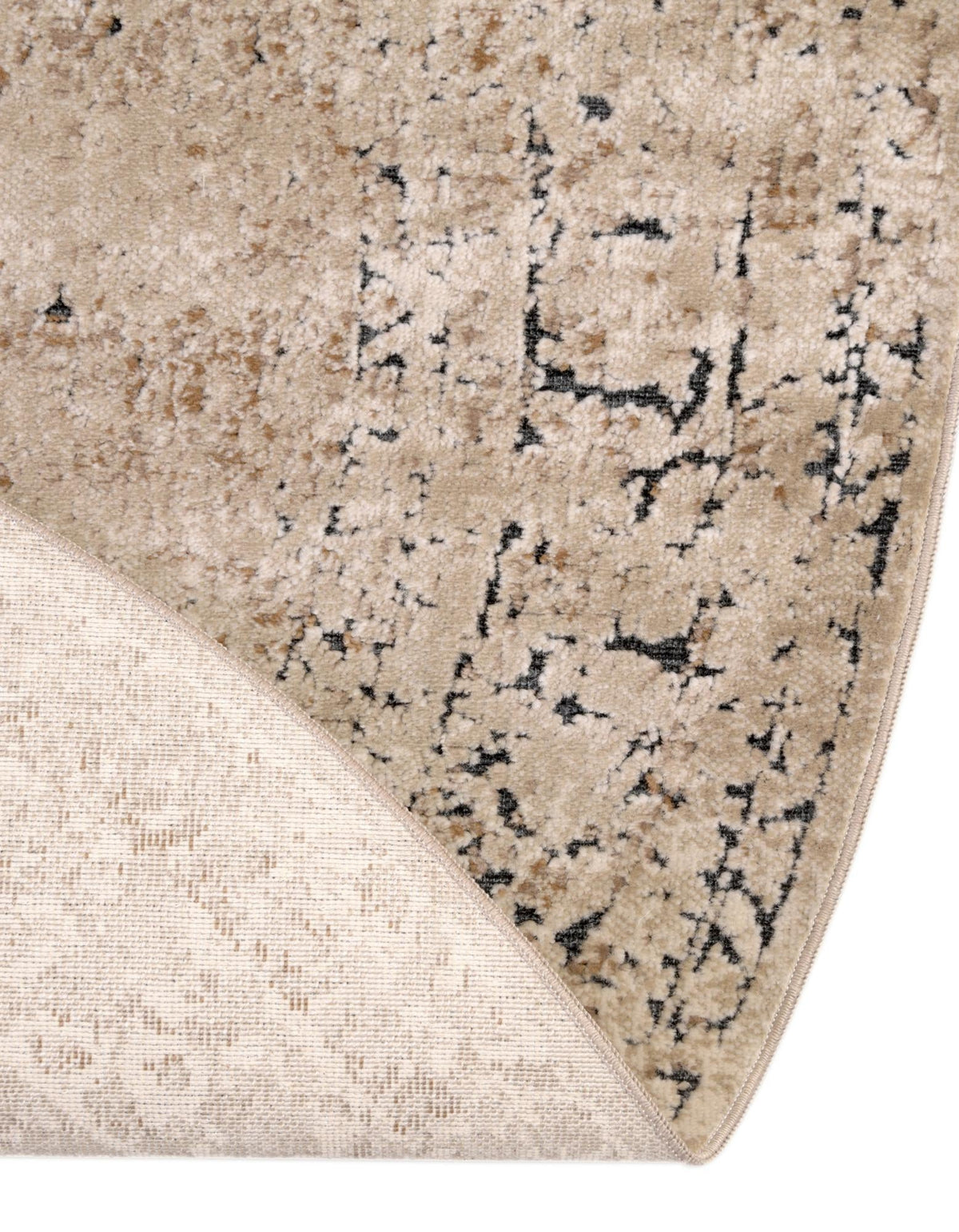 Coastal Manor Collection Area Rug - Marina Round Beige lifestyle 57