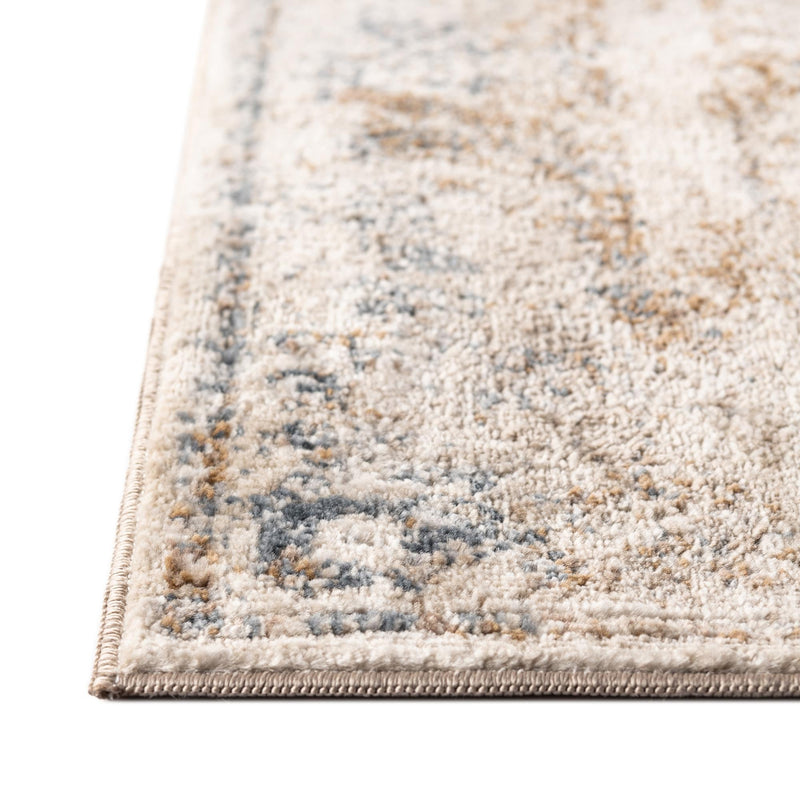 Coastal Manor Collection Area Rug - Pierpoint Rectangle Blue Cream lifestyle 6