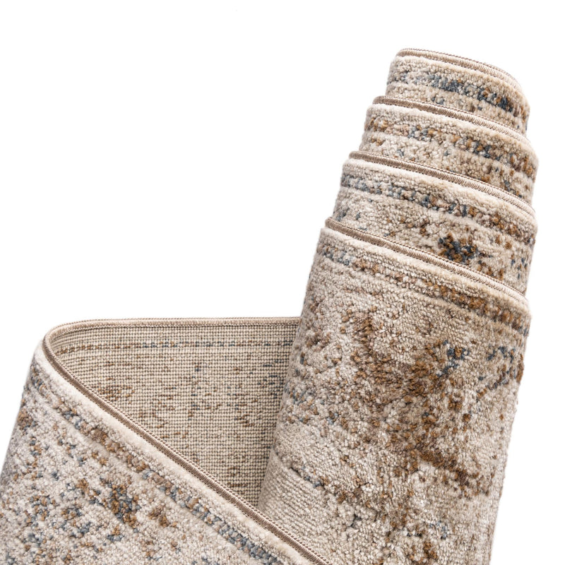 Coastal Manor Collection Area Rug - Pierpoint Rectangle Blue Cream lifestyle 10