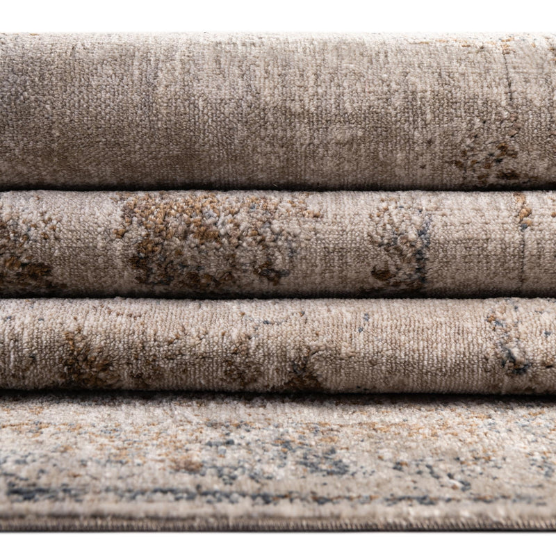 Coastal Manor Collection Area Rug - Pierpoint Rectangle Blue Cream lifestyle 13
